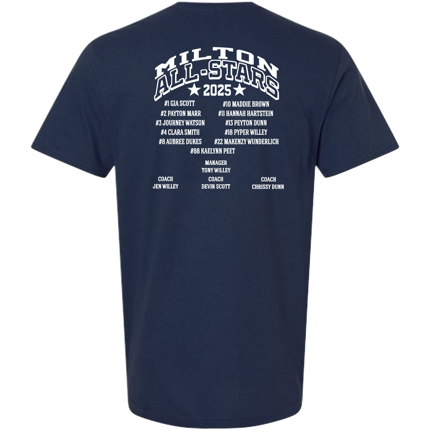 Gildan Youth Softstyle T-Shirt (Milton Softball All Stars)