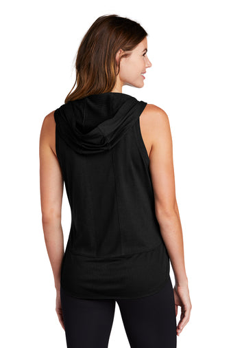 Sport-Tek Ladies PosiCharge Tri-Blend Wicking Draft Hoodie Tank