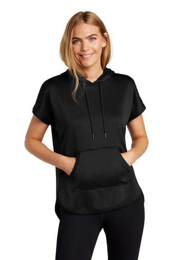 New Era Ladies Performance Terry Short Sleeve Hoodie