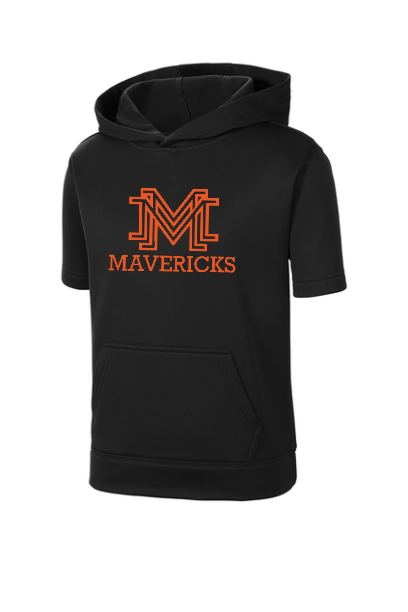 Sport-Tek Youth/Adult Sport-Wick Fleece Short Sleeve Hooded Pullover