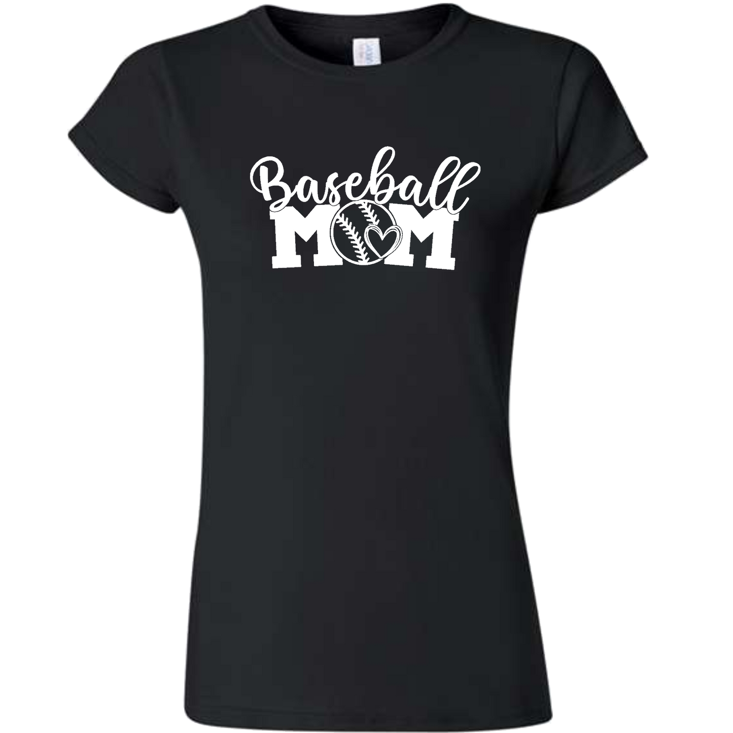 Baseball MOM Short Sleeve Gildan Softstyle Tee