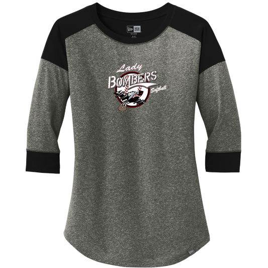 New Era Women's Heritage Blend 3/4-Sleeve Baseball Raglan Tee