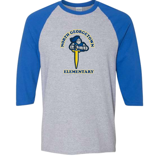 Gildan - Heavy Cotton Raglan Three-Quarter Sleeve T-Shirt