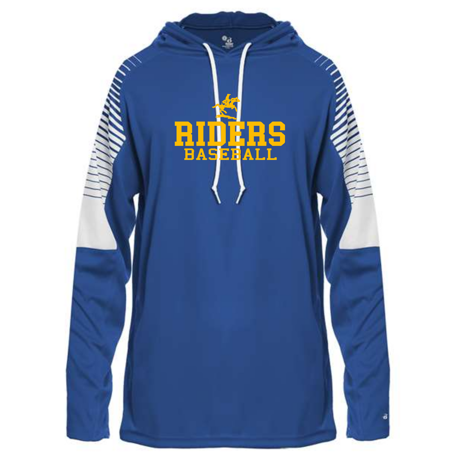 Adult Badger - Lineup Hooded Long Sleeve T-Shirt (Lightweight)