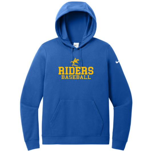 Nike Ladies Club Fleece Sleeve Swoosh Pullover Hoodie