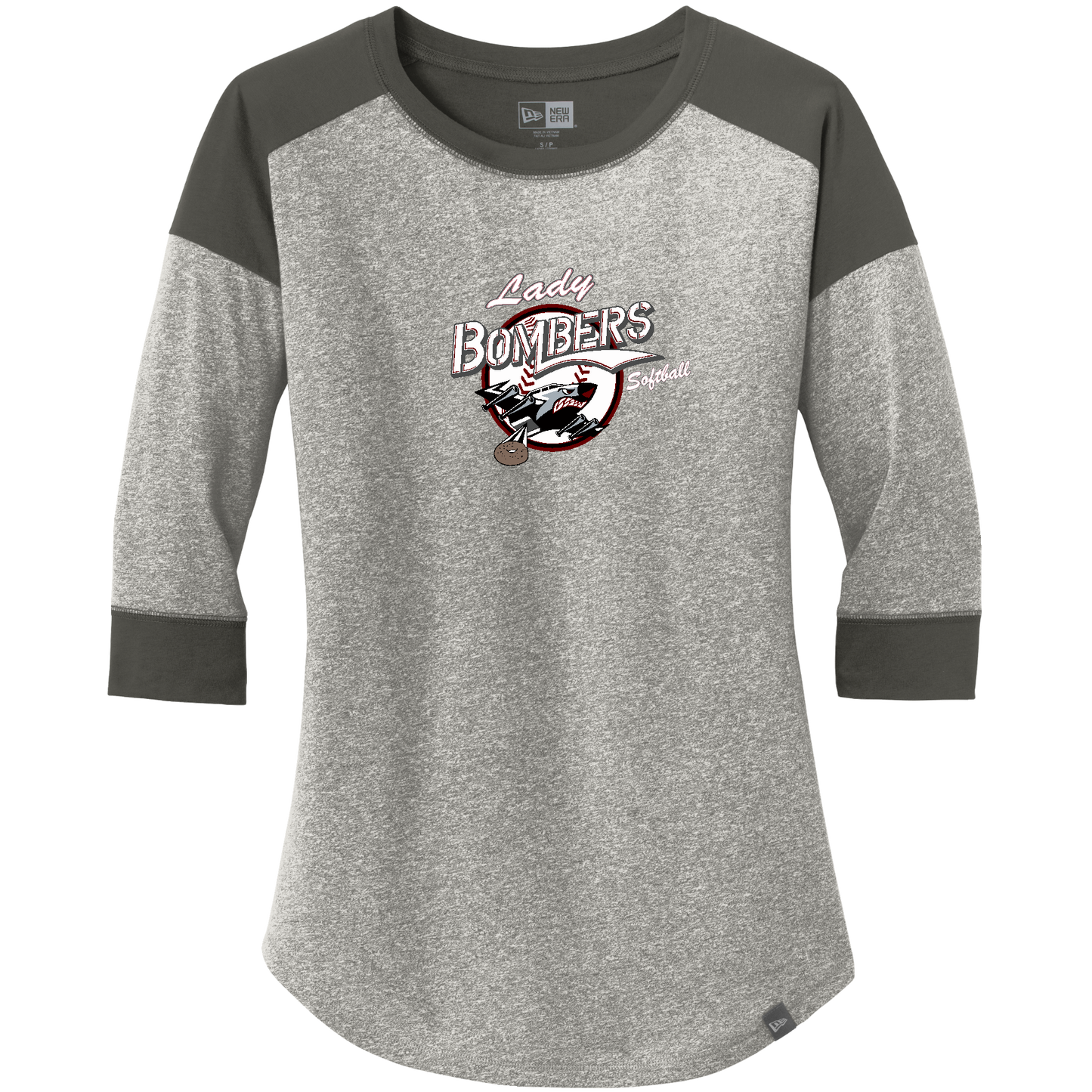 New Era Women's Heritage Blend 3/4-Sleeve Baseball Raglan Tee