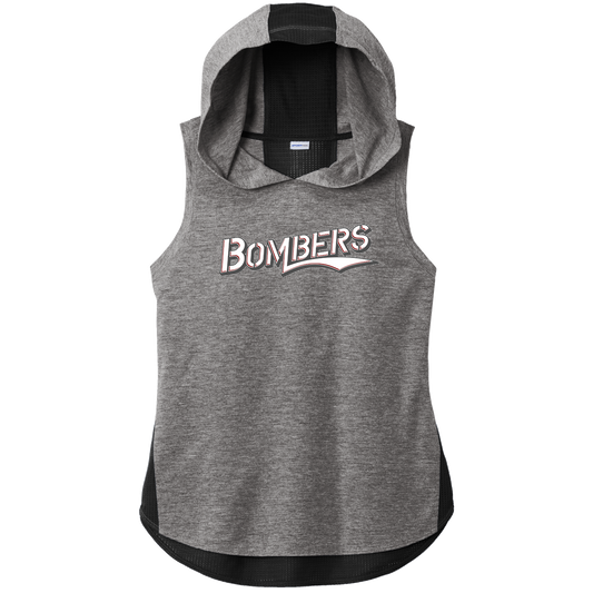 Sport-Tek Ladies PosiCharge Tri-Blend Wicking Draft Hoodie Tank