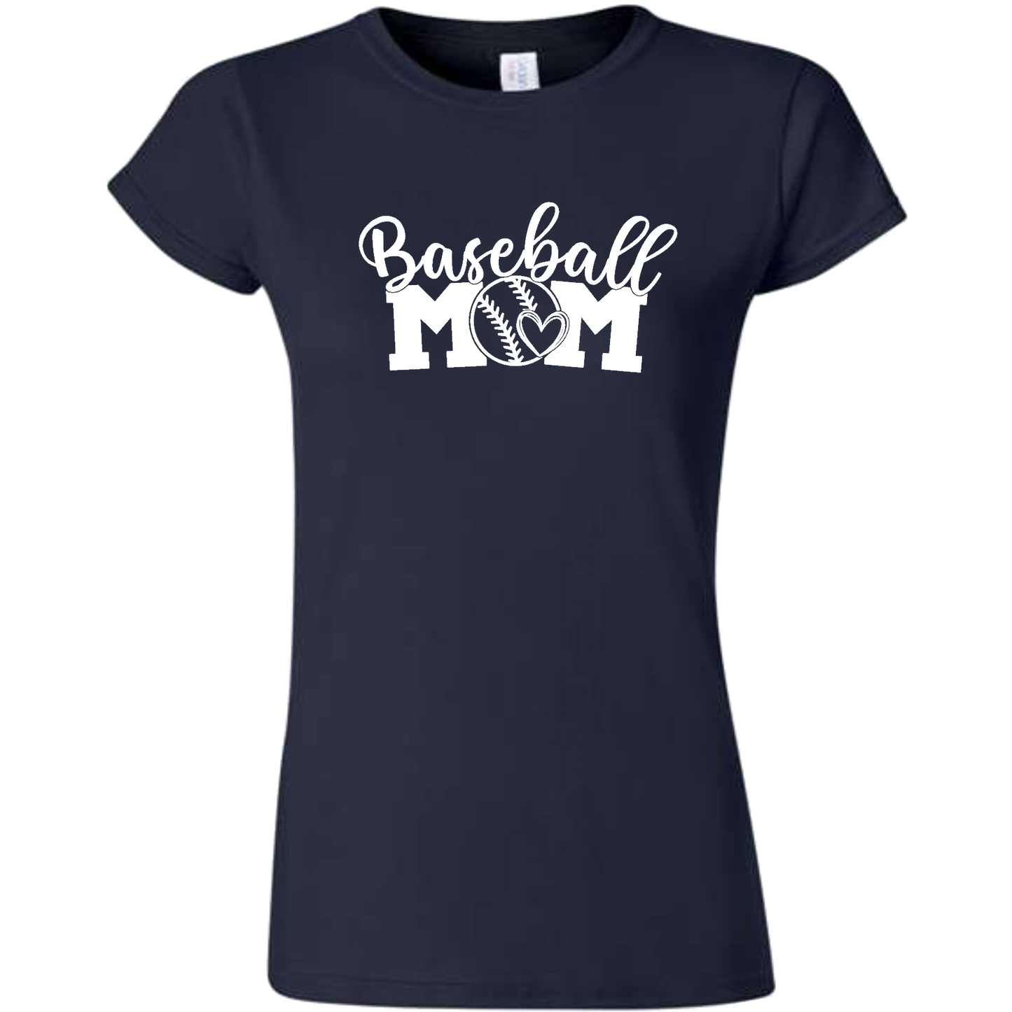 Baseball MOM Short Sleeve Gildan Softstyle Tee