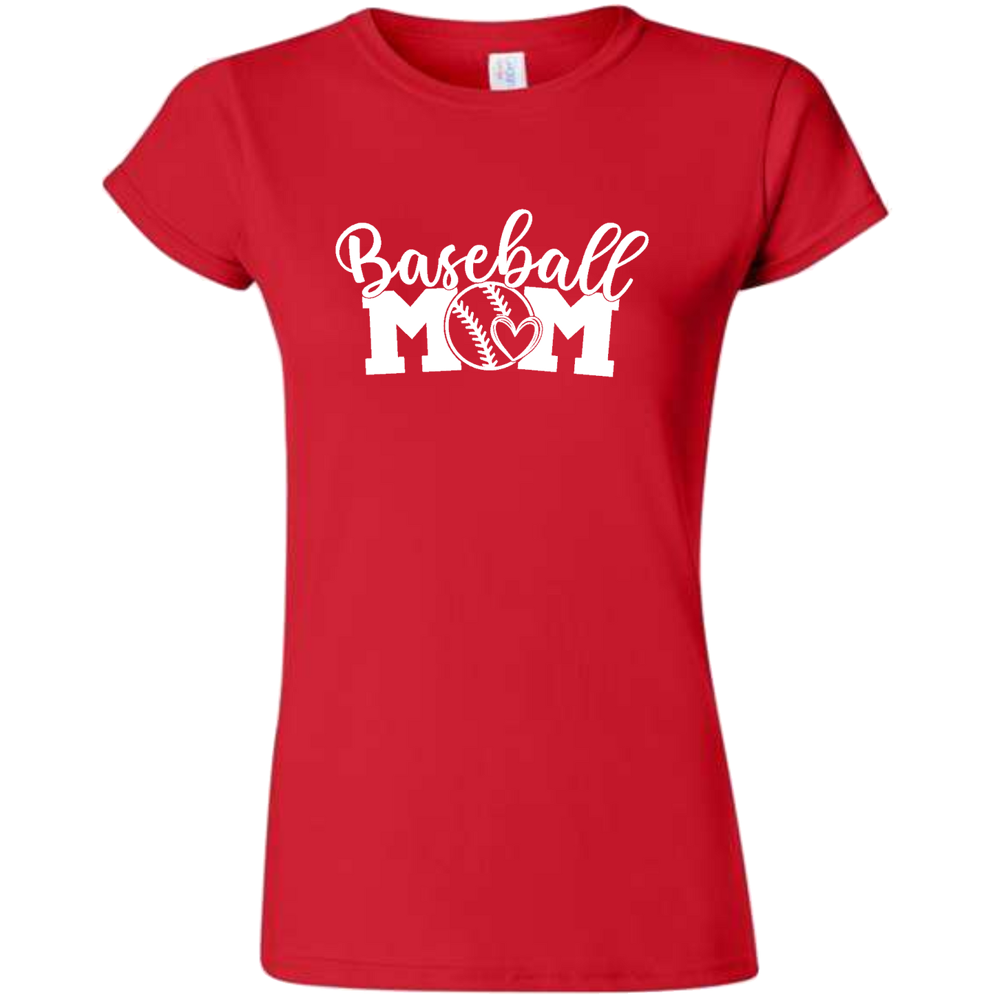 Baseball MOM Short Sleeve Gildan Softstyle Tee