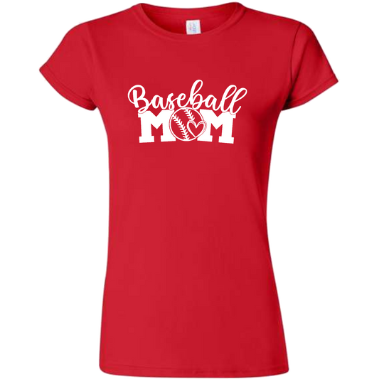 Baseball MOM Short Sleeve Gildan Softstyle Tee