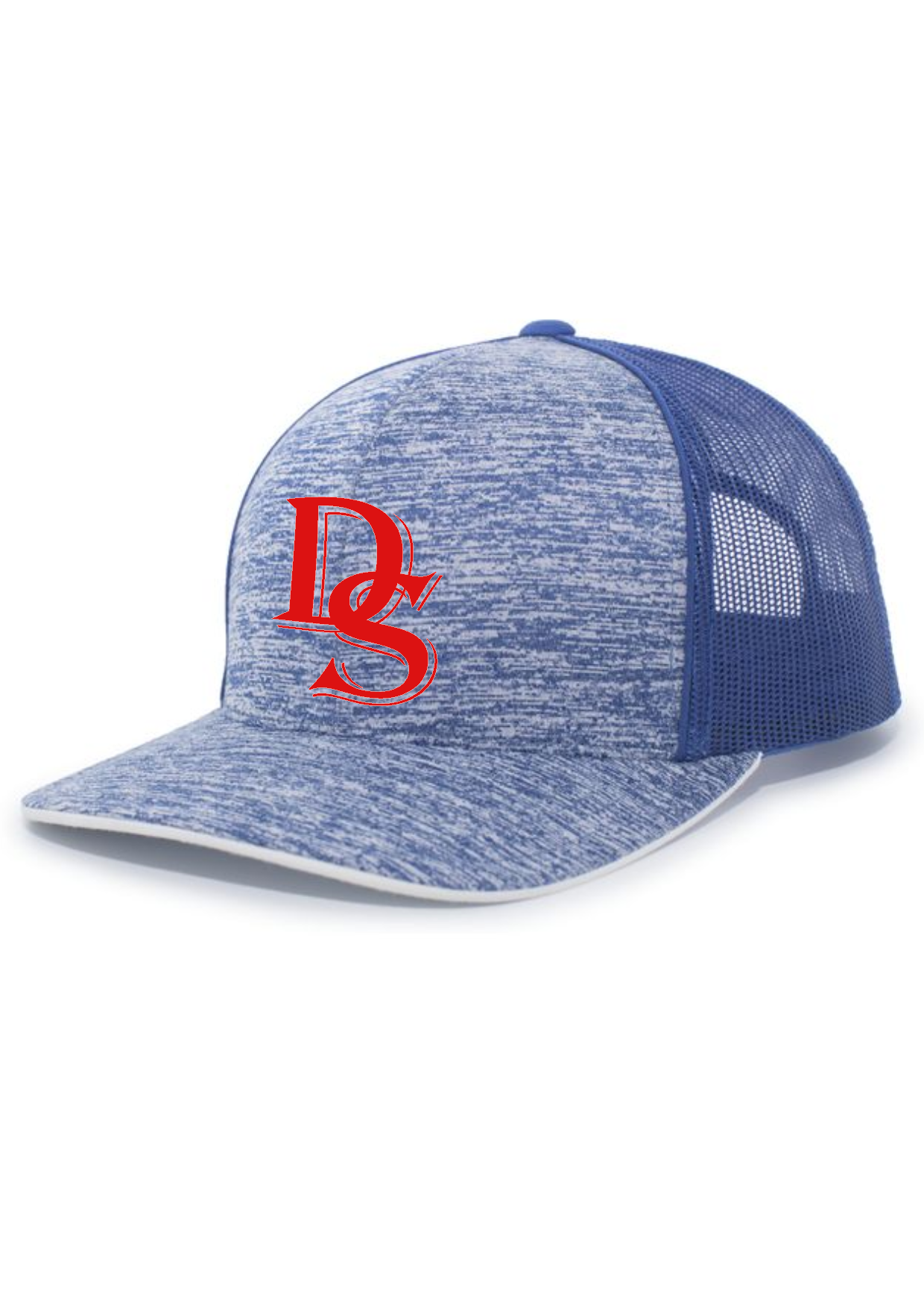 Delaware Spartans AGGRESSIVE HEATHER TRUCKER SNAPBACK CAP