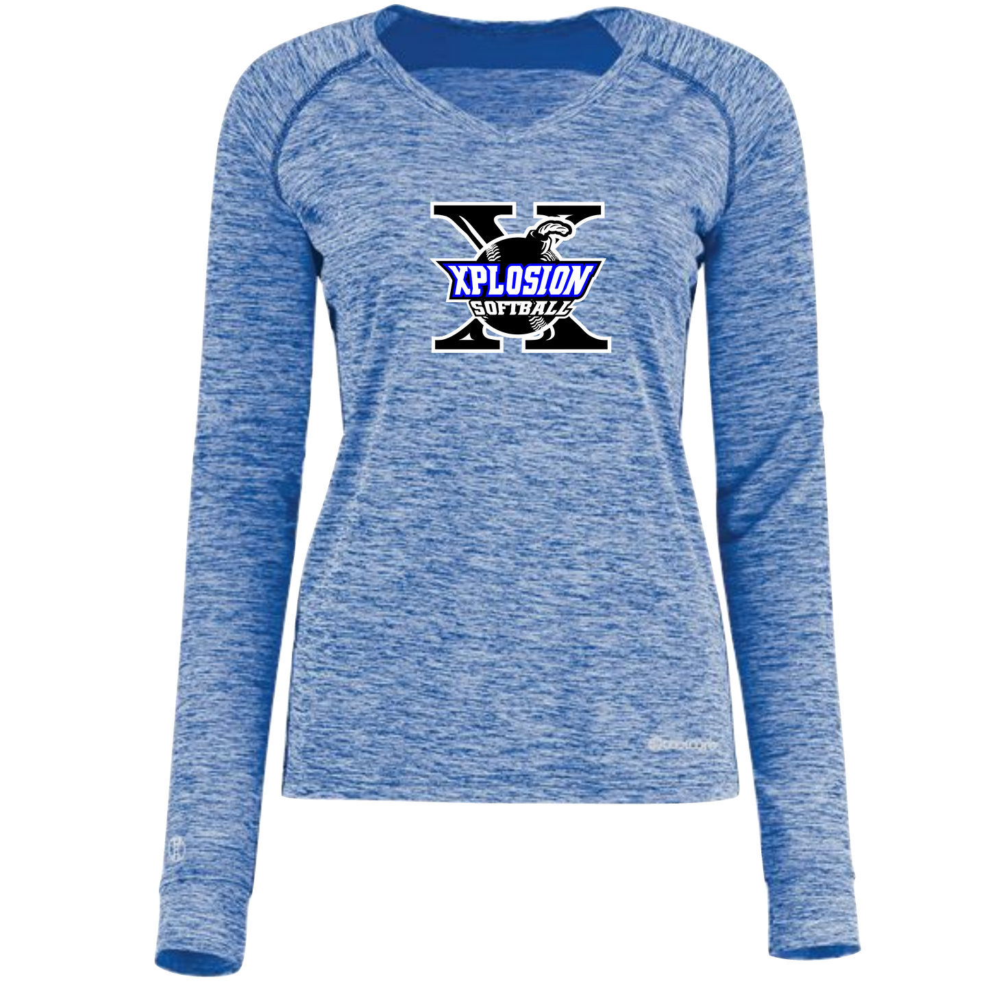 Holloway Women's Electrify CoolCore Long Sleeve V-Neck T-Shirt