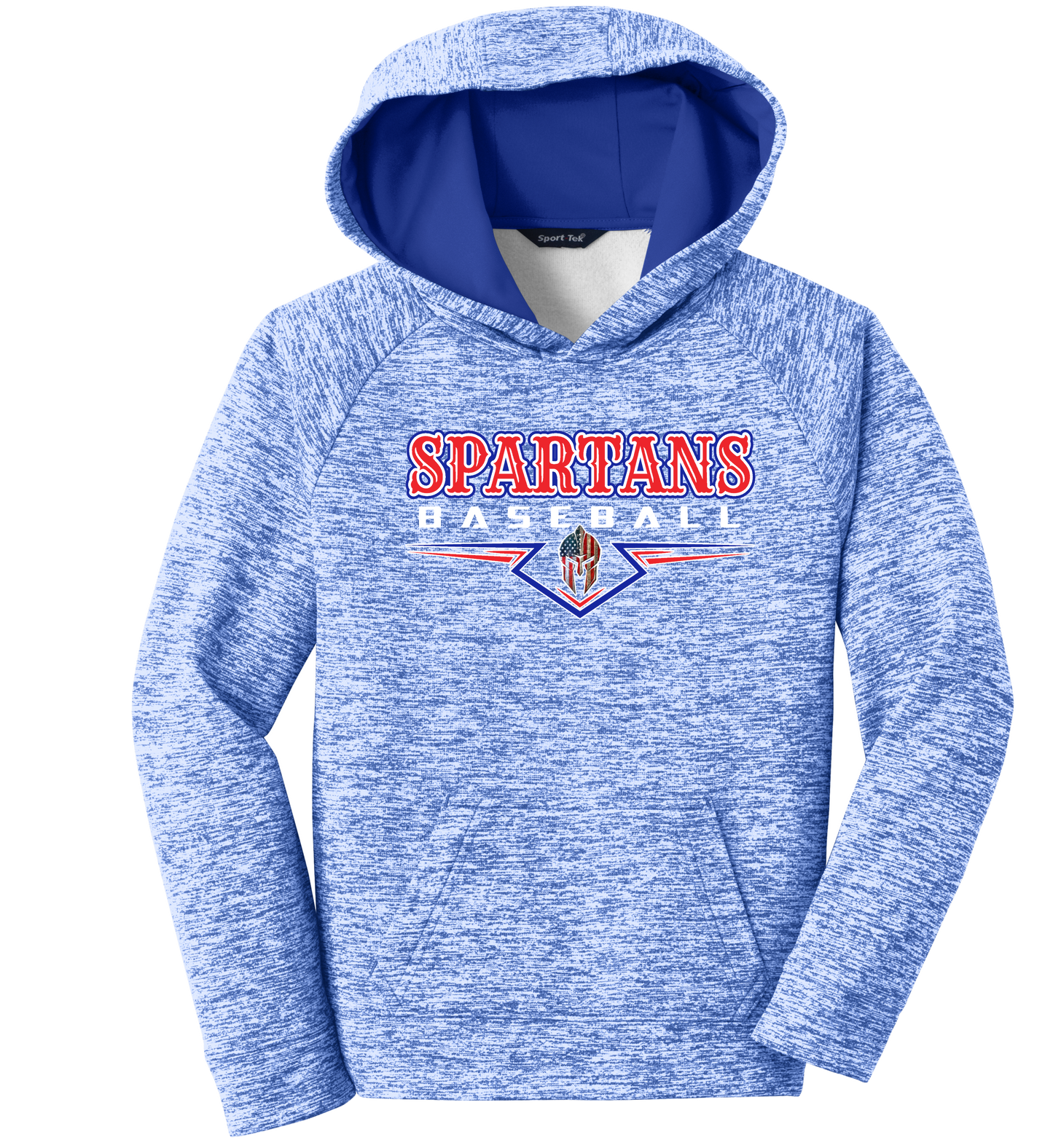 Sport-Tek Youth PosiCharge Electric Heather Fleece Hooded Pullover