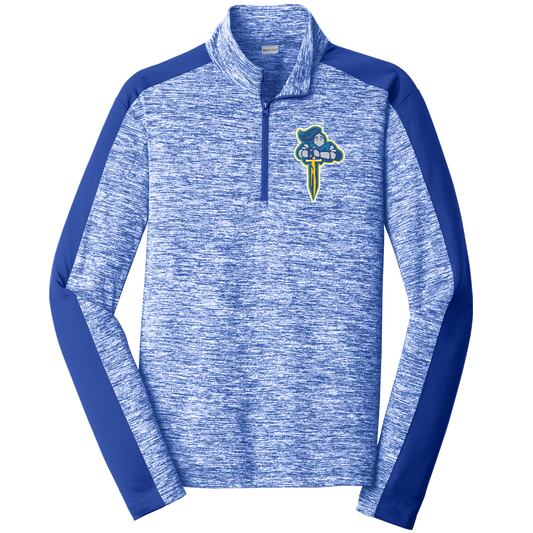 Sport-Tek PosiCharge Electric Heather Colorblock 1/4-Zip Pullover