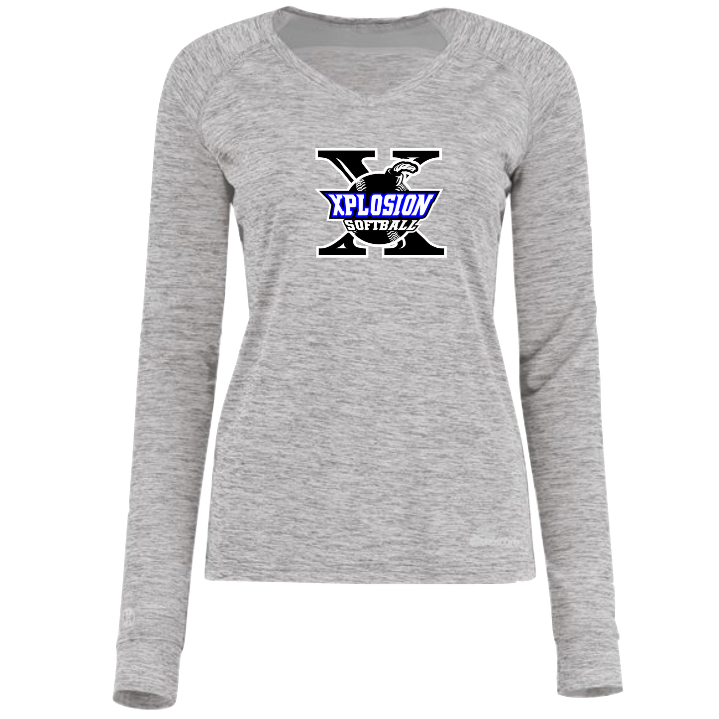 Holloway Women's Electrify CoolCore Long Sleeve V-Neck T-Shirt