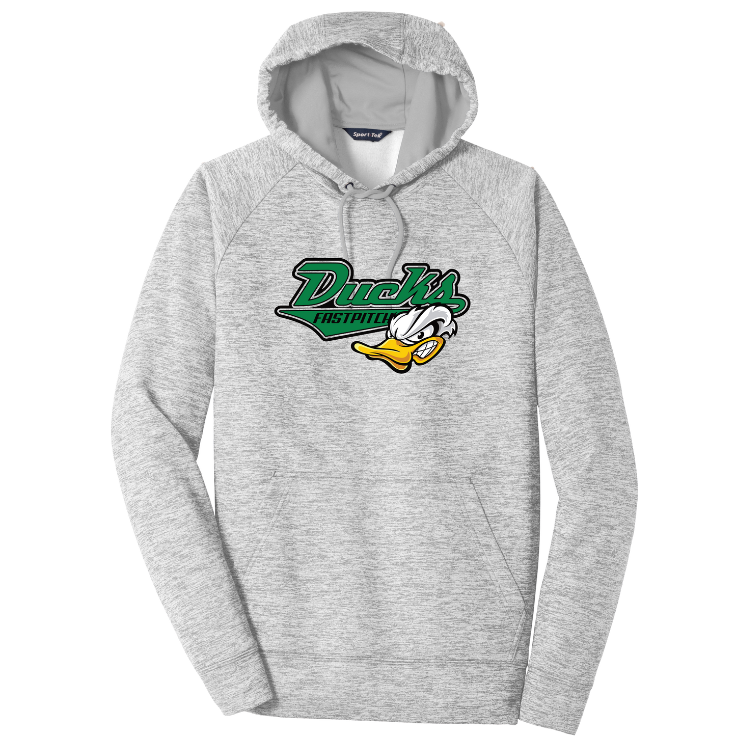 Men's Sport-Tek PosiCharge Electric Heather Fleece Hooded Pullover
