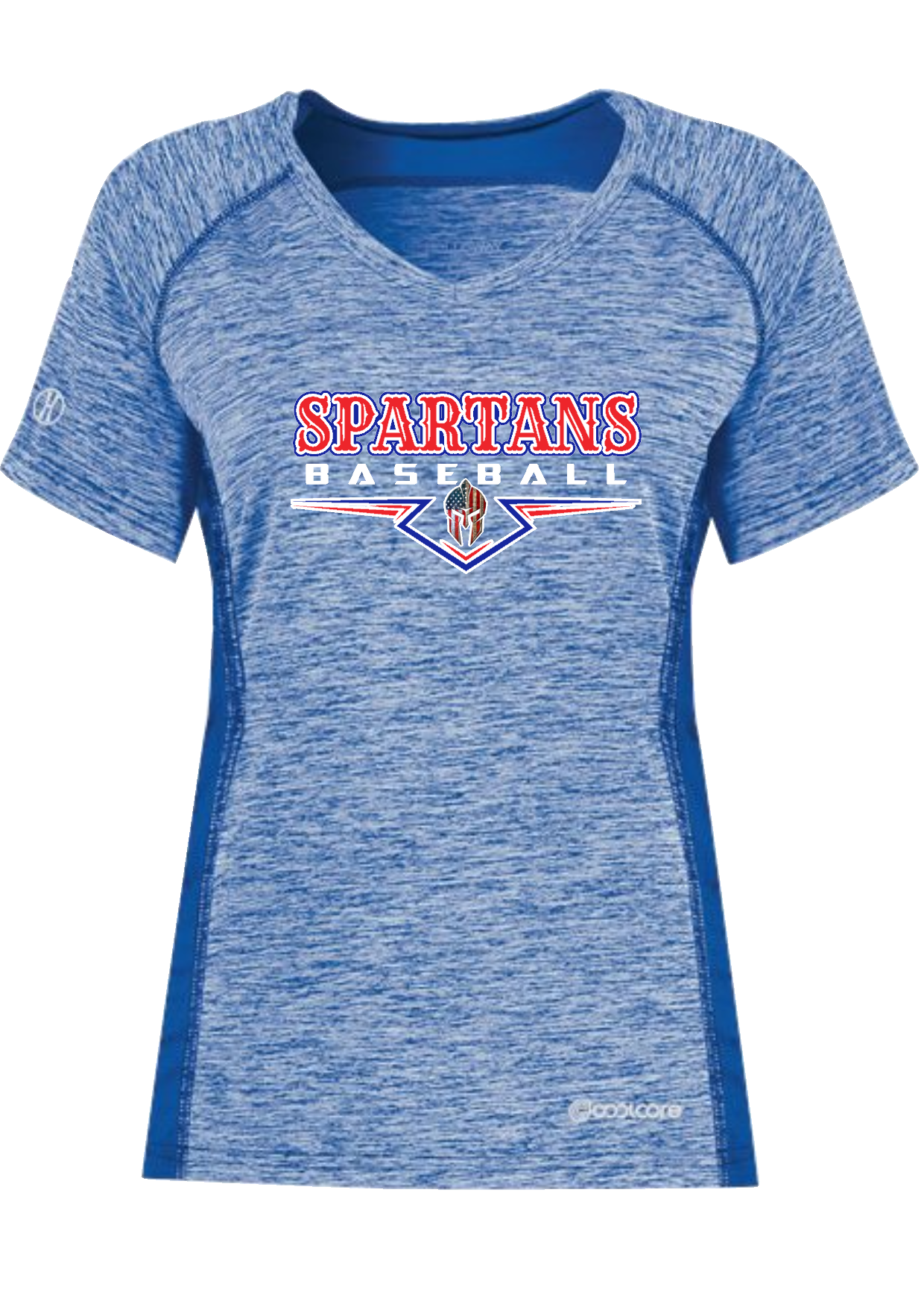 Holloway - Women's Electrify CoolCore V-Neck Polyester T-Shirt