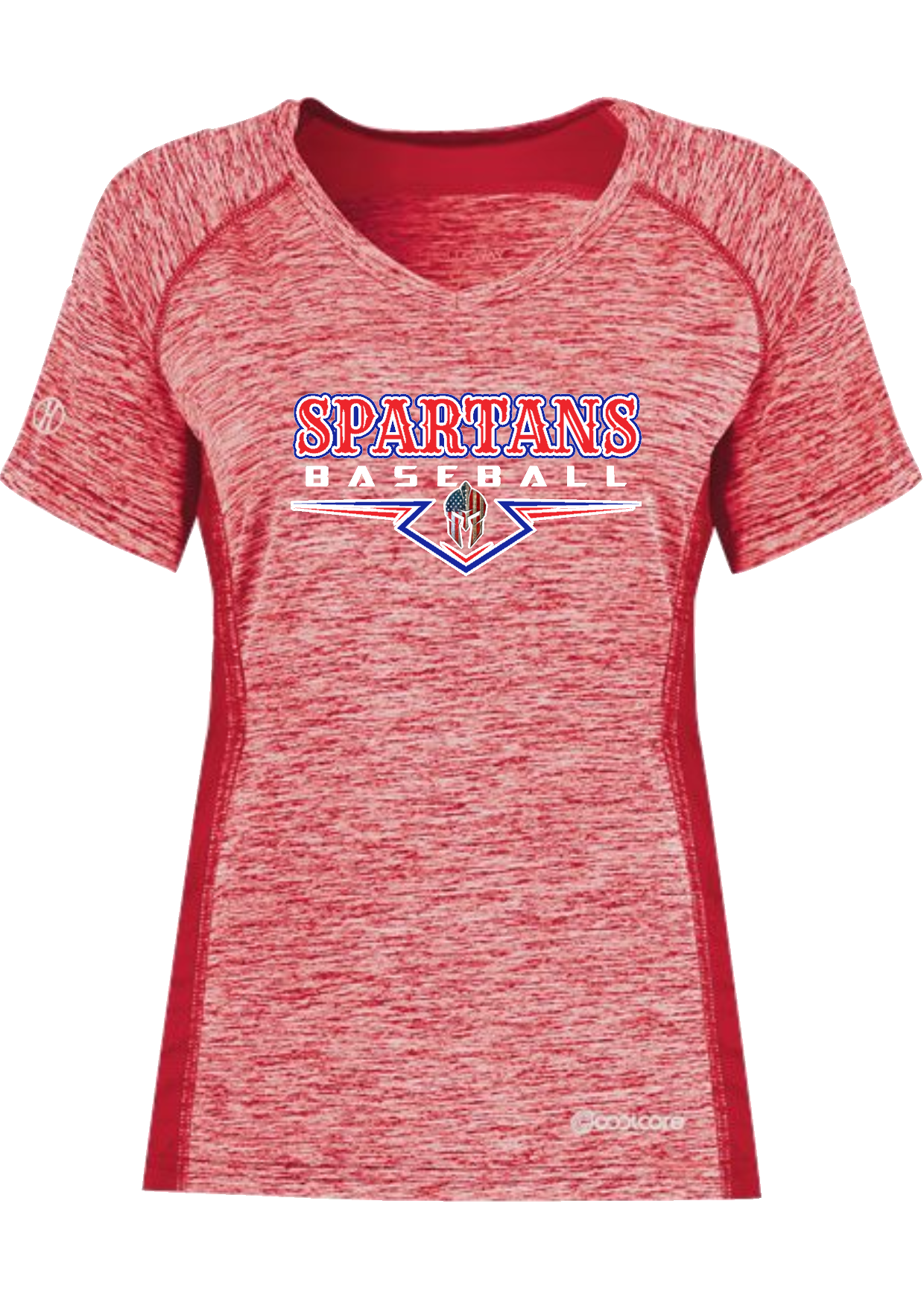 Holloway - Women's Electrify CoolCore V-Neck Polyester T-Shirt