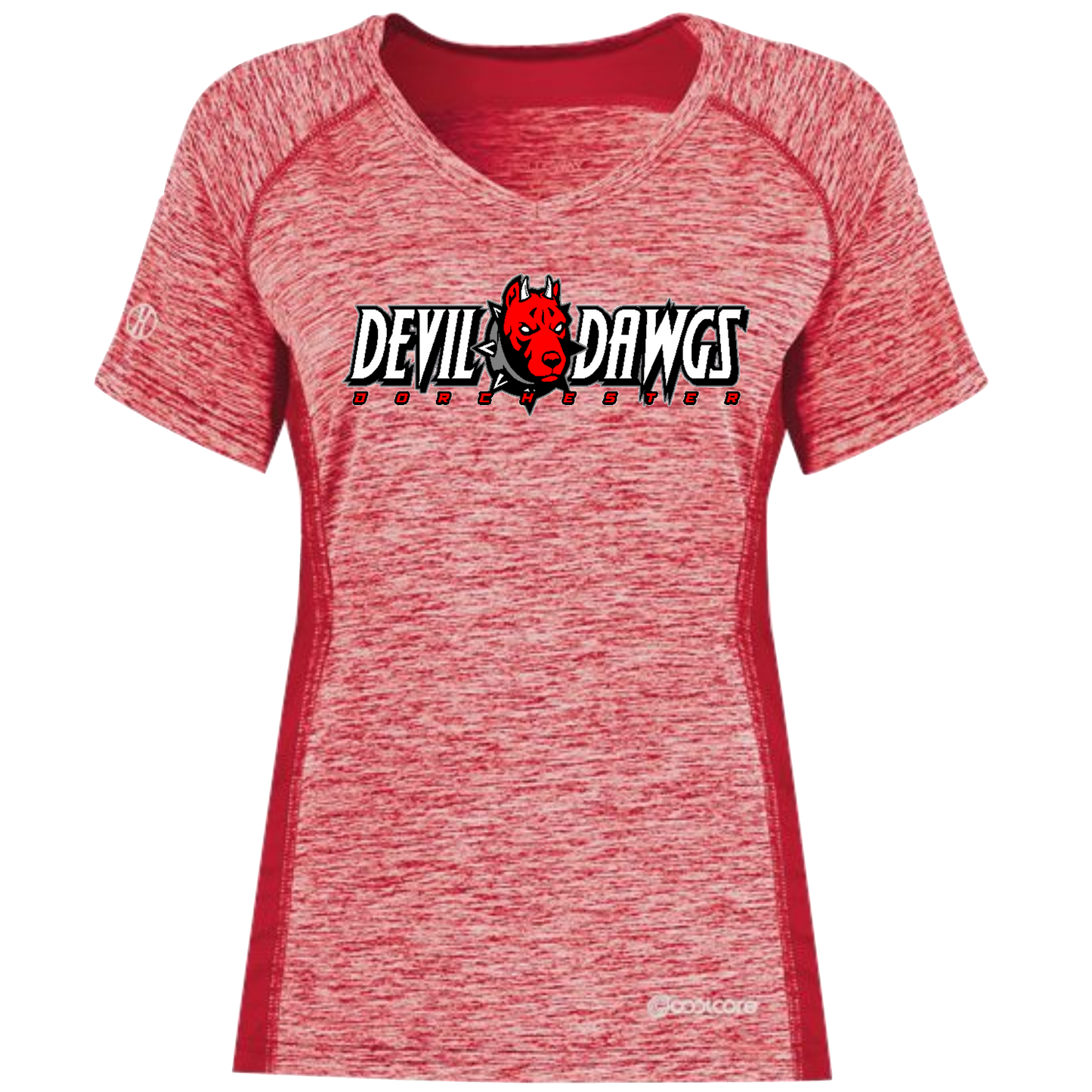 Women's Holloway Electrify CoolCore V-Neck T-Shirt
