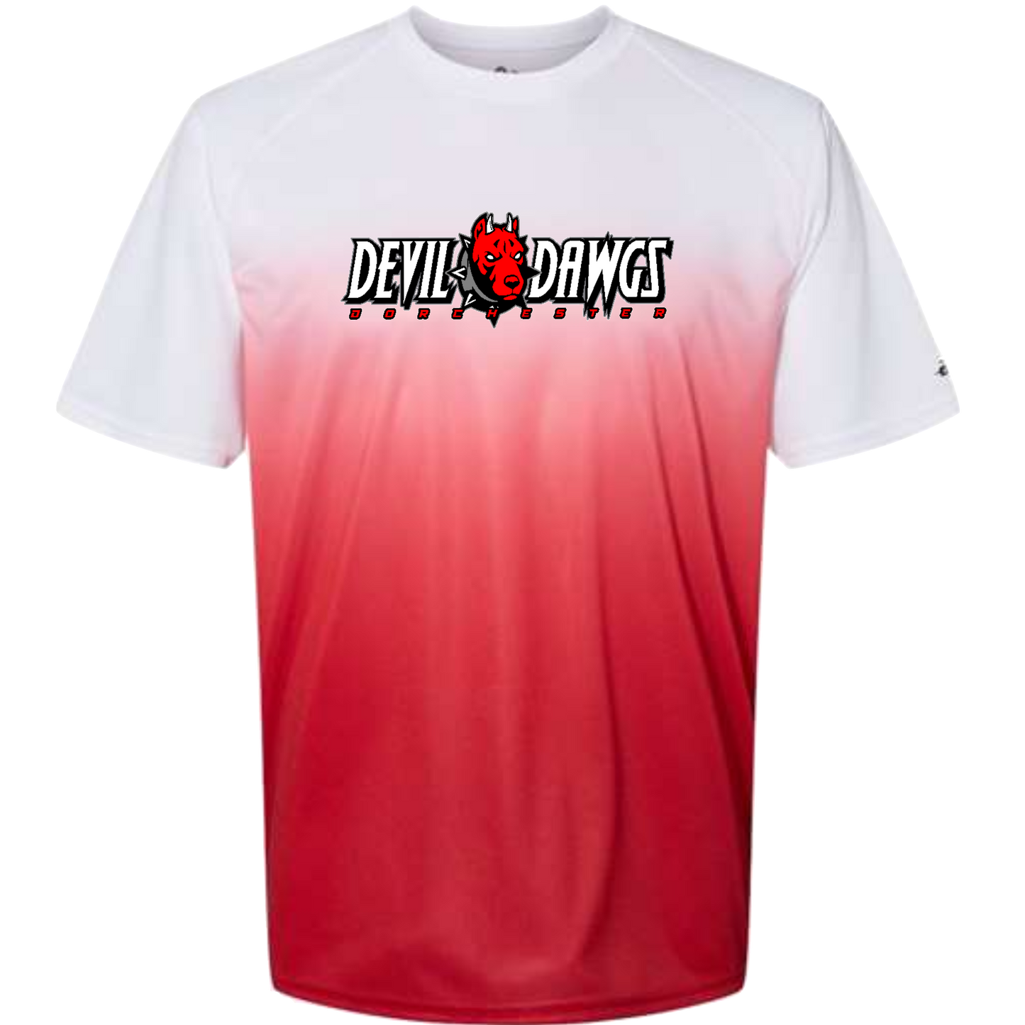 Badger Adult Ombre Polyester SS T-Shirt
