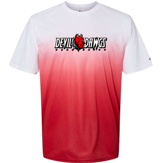Badger Adult Ombre Polyester SS T-Shirt