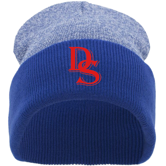 PACIFIC HEADWEAR HEATHER TWO-TONE CUFF BEANIE